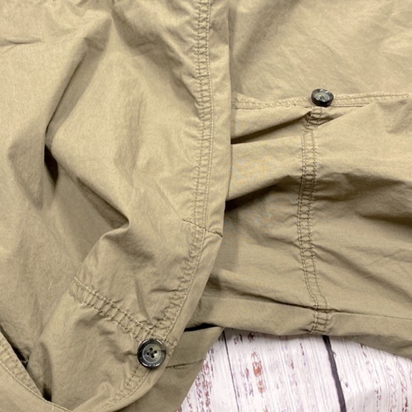 Michael Kors olive green wide leg cargo pants size 10 - Picture 8 of 9